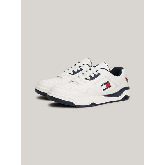 Zapatillas Color Block Con Parche Blanco Tommy Hilfiger