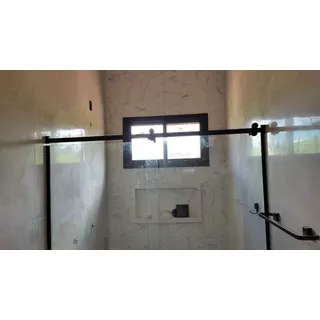 Box Advance F2 1,50 Banheiro Roldana Aparente Preto Fosco