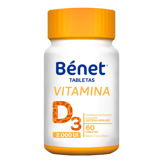 Vitamina D3 Benet 2000 Ui X 60 Tabletas