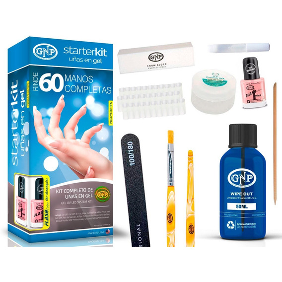 Kit Uñas En Gel Gnp Rinde 60 Manos Completas