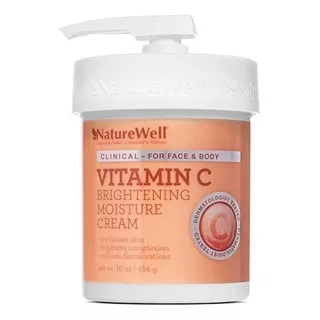  Crema Humectante Y Aclaradora Nature Well Vitamina C Tipo De Envase Pote