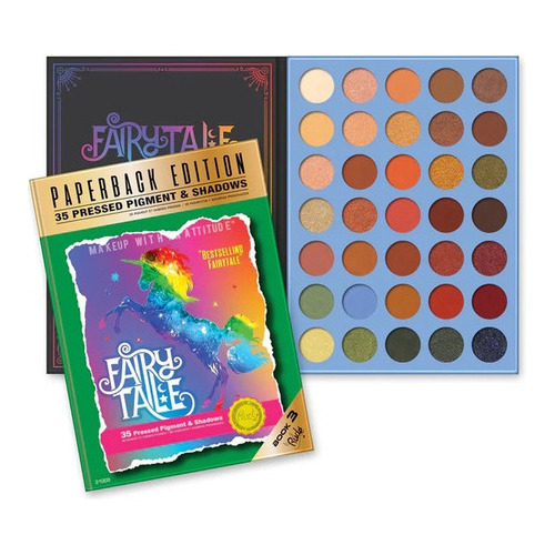 Paleta De Sombras 35 Para Ojos Fairy Tale Paperback Edition (edición De Bolsillo) Rude Cosmetics