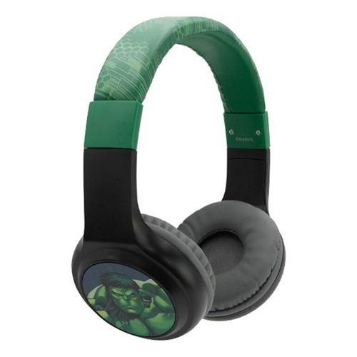 Audífonos Inalámbricos Bluetooth Diseño Marvel Hulk Verde Fj Color Verde Oscuro