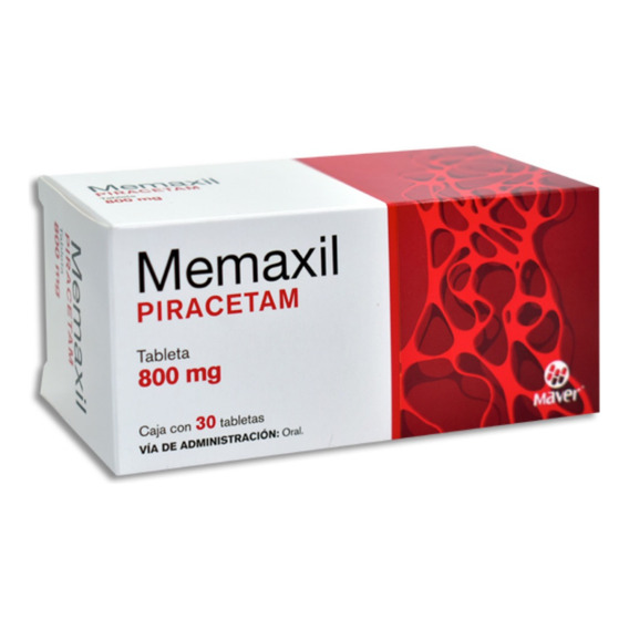 Piracetam 800 Mg Memaxil Caja Con 30 Tabletas Maver