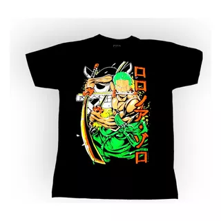 Camiseta Estampada Niños Roronoa Zoro One Piece Luffy 