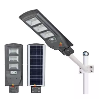 Foco Solar Led  120w Luminaria Full + Soporte  + Control