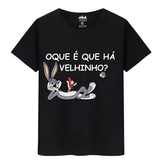 Camiseta Masculina Algodão Premium Pernalonga Há Velinho 63
