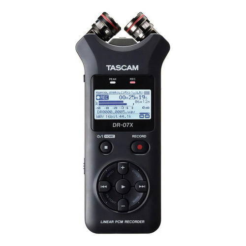 Grabadora Digital Portátil Dr-07x Tascam Color Negro