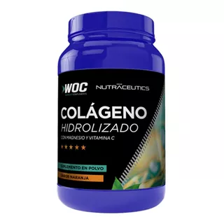 Colágeno Hidrolizado Nutraceutics 1kg Con Vit C Y Magnesio Sabor Naranja