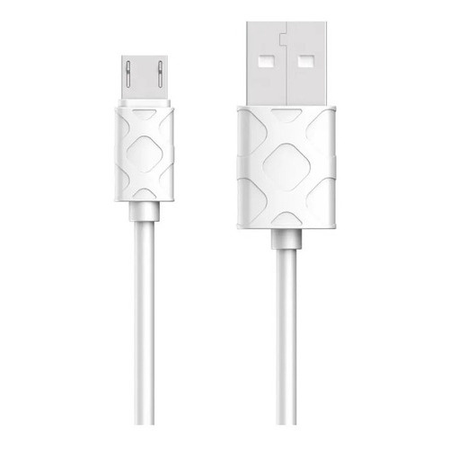 Cable De Carga Y Datos Micro Usb Camun 2,1amp Marca Baseus Color Blanco