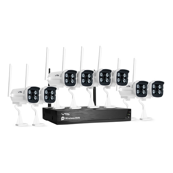 Kit Dvr Octagon 8 Cámaras 6tb Vta+ Smart Home