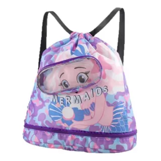 Mochila Sacola Bolsa Infantil Impermeavel Nataçao Piscina