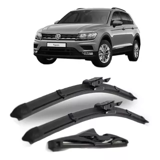 3 Palhetas Limpador Parabrisa Diant+tras Tiguan 2010 A 2017