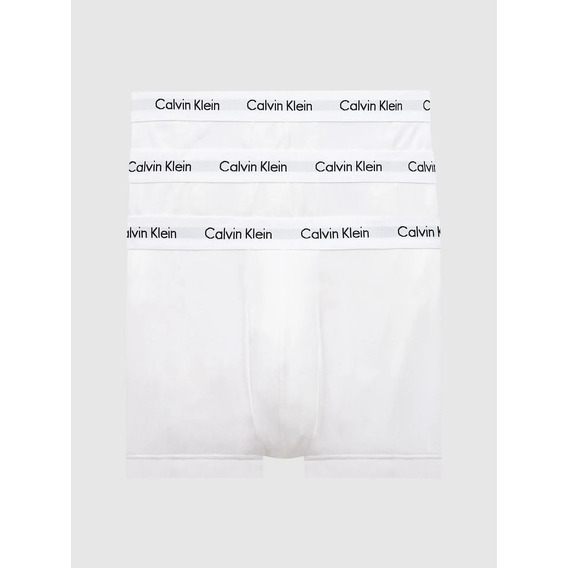 Pack 3 Bóxers Cortos Cotton Stretch Blanco Calvin Klein