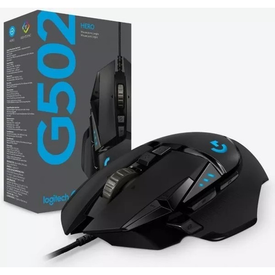 Mouse Logitech Gaming G502 Proteus Hero 11 Teclas 16000 Dpi