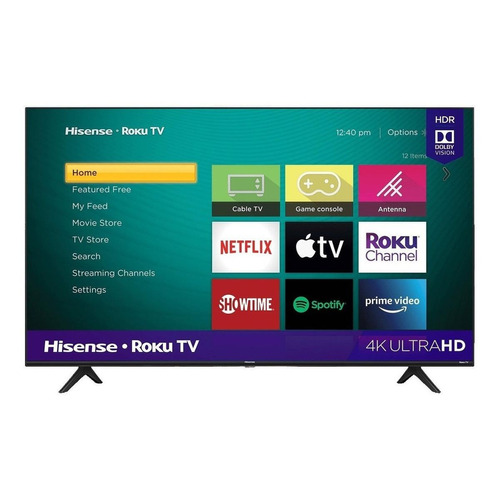 Smart TV portátil Hisense 43R6000GM LED Roku OS 4K 43" 120V