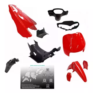 Kit Plasticos  Zanella Zb 110 3 V 11 Piezas + Calcos Regalo