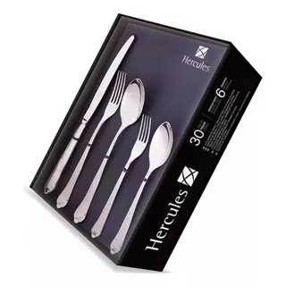 Faqueiro Inox Luxo Classique Hércules 30 Peças