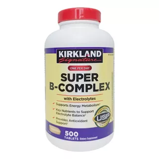 Super Complejo B, 500 Cápsulas Importado, Kirkland Super B