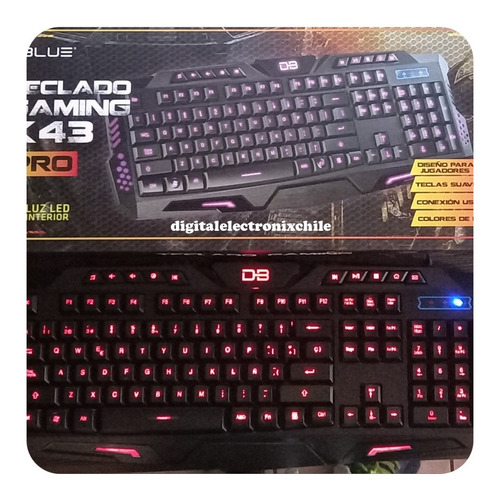 Dblue Teclado Gamer Retroiluminado - Dbkg951 - Mertel Color del teclado Negro