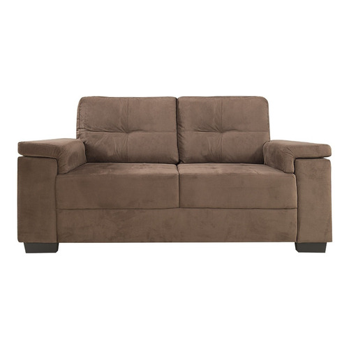 Sillon 3 Cuerpos Sofa Tela Alcohol Clean Luares Sensacion Color Chocolate