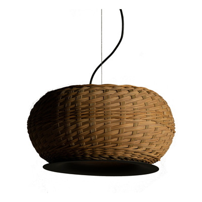 Lampara Colgante Led Valle Xs Tejido Natural Ng 42cm Mmo