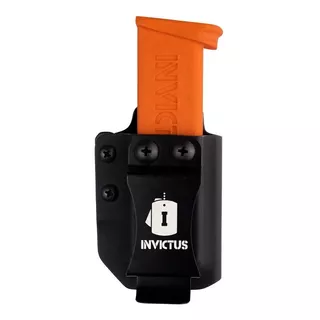 Porta Carregador Velado Invictus Single Universal Em Kydex Cor Preto