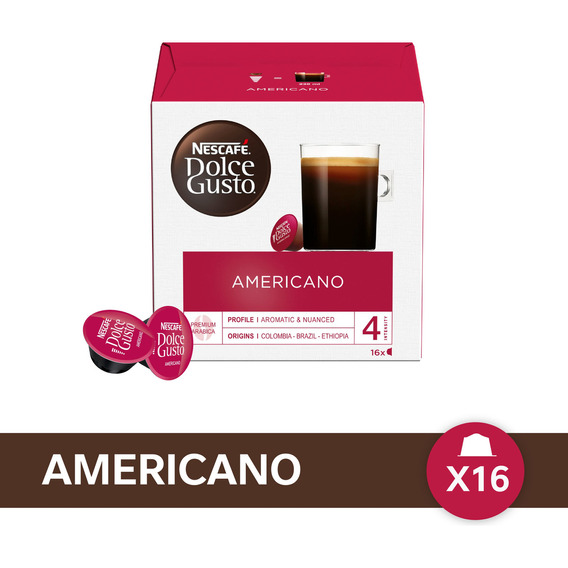 Cápsulas De Café Nescafé® Dolce Gusto® Americano - X 16 Cáps