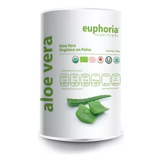 Aloe Vera Orgánico Certificado 100g Euphoria Superfoods 