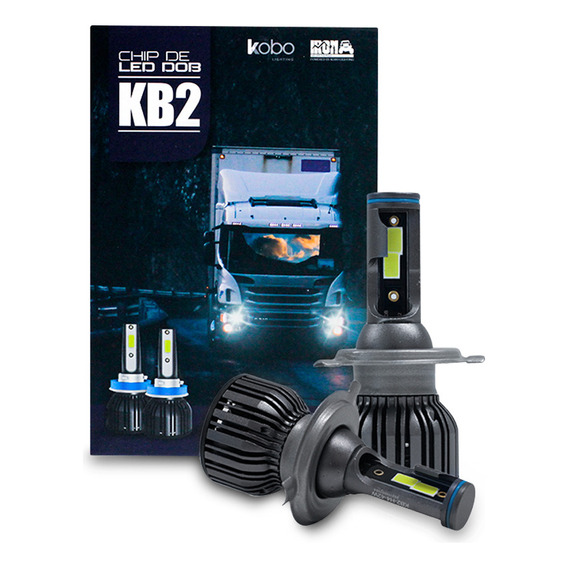 Kit Foco Led Kb2 42w 12/24v Chip Dob Cooler Gtx H4 H7 H11 +