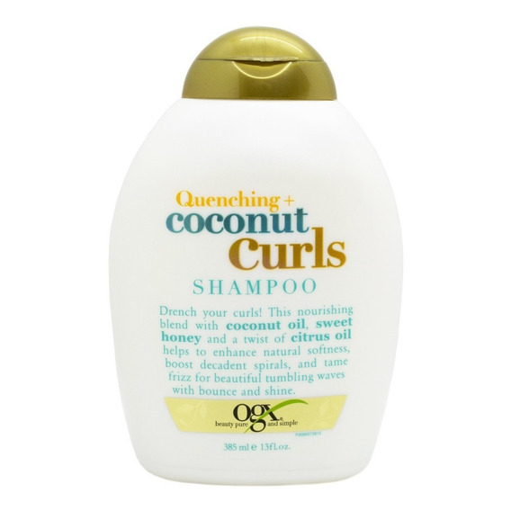 Ogx Coconut Curls Shampoo Nutritivo Cabello Rulos X 385ml