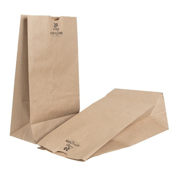 Pack 500 Bolsas Papel Kraft Ecológica Biodegradable Mayoreo