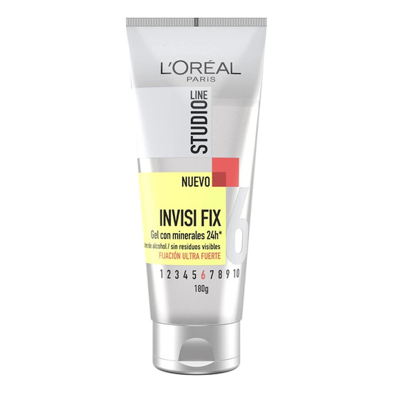 Gel Para Peinar L'oréal Paris Studio Line Invisi Fix Fijación Ultra Fuerte 180ml