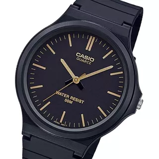 Reloj Casio Mw-240-1e2v Super Liviano 50m Sumergible Local Color De La Malla Negro Color Del Bisel Negro Color Del Fondo Negro
