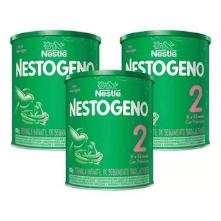 Kit Nestogeno 2 Nestlé (3 Latas De 800g) - 6 A 12 Meses