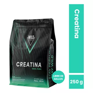 Creatina De Monohidrato En Polvo 250 Gr.  Wild Foods