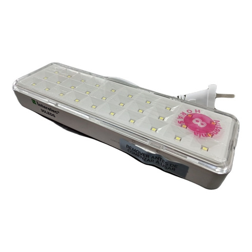 Luz De Emergencia 30 Leds Autonomía 8hs Marca Interelec Color Blanco