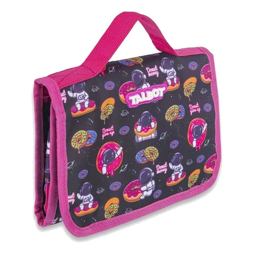 Canopla Cartuchera Talbot Plegable Donut Worry Con Diseño Color Rosa