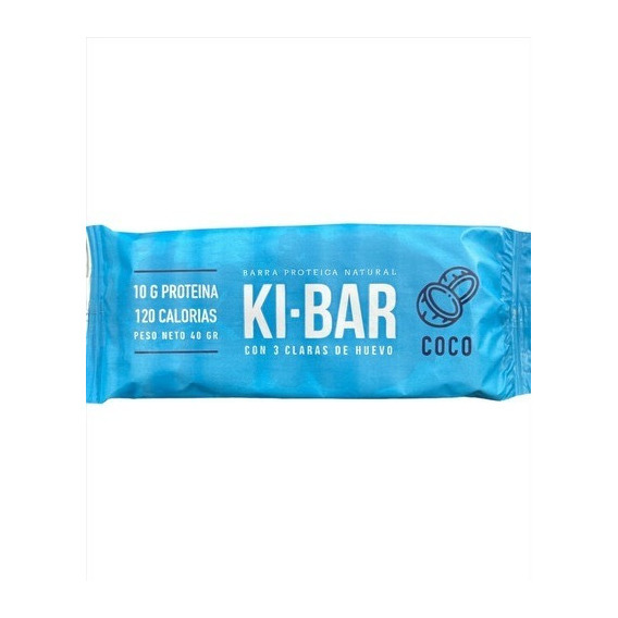 Ki Bar Barrita Proteica Coco Caju + 3 Claras 40g Sin Tacc