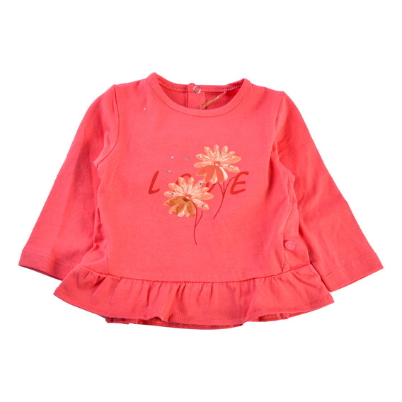 Polo M/l  Bebe Niña Coral