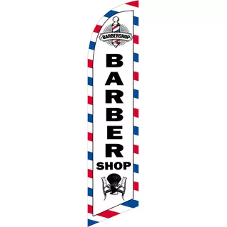 Bandera Publicitaria 2.5 Mts Barber Shop # 81