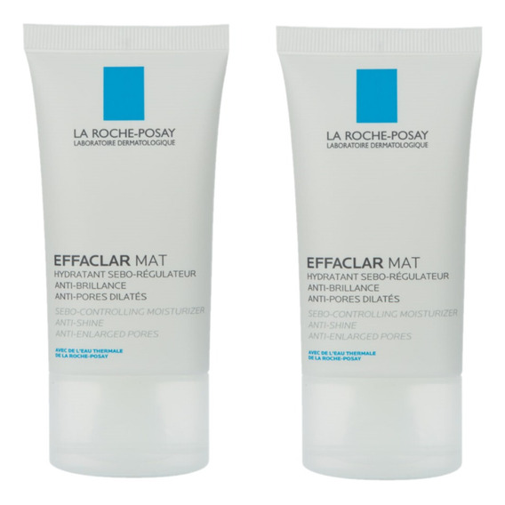 Crema Matificante La Roche-posay Effaclar Mat La Roche-Posay día/noche para piel grasa de 40mL/40g 18+ años- pack x 2 unidades