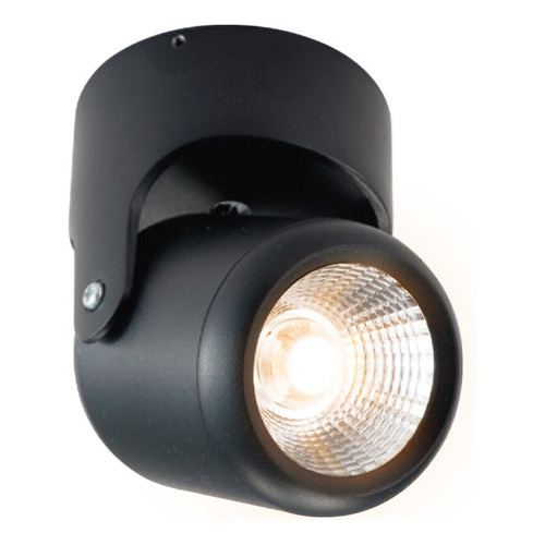 Luminario Canope Led Negro 10w Luz Calida Dirigible Tecnolit