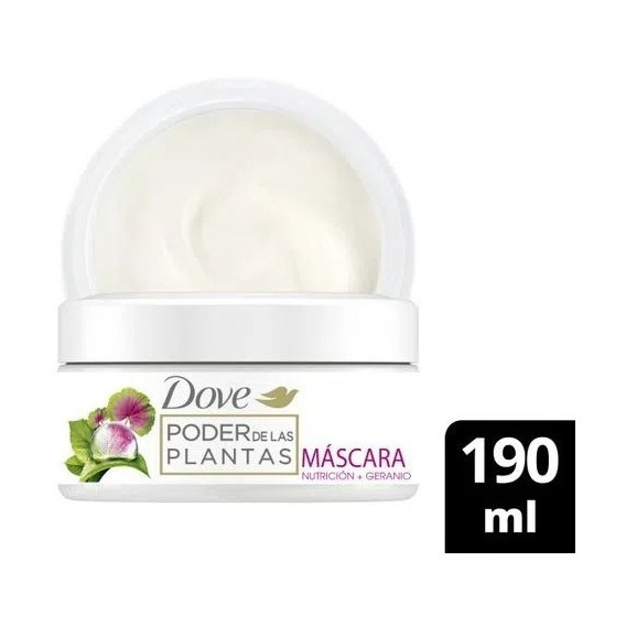 Mascara Tratamiento Dove Real Poder Plantas Nutricion 190 Ml