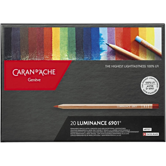 Lápices De Colores Luminance 20pzs Caran D'ache Profesional