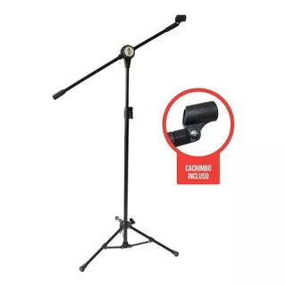 Pedestal Vector Pmv-100-p Microfone Girafa S/h Telesc Junior
