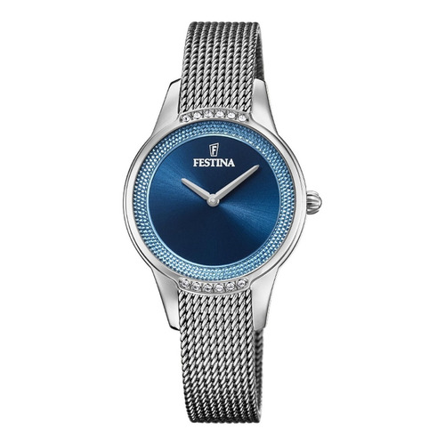 Reloj Festina Mujer F20494/2 Color de la malla Plateado Color del bisel Plateado Color del fondo Azul