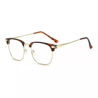 Lentes Montura Clubmaster Anti Luz Azul Pc Tlf Proteccion Uv