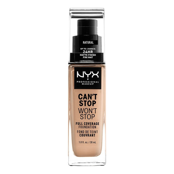 Base De Maquillaje Nyx Cosmetics Can´t Stop Won´t Stop Tono Natural 30ml