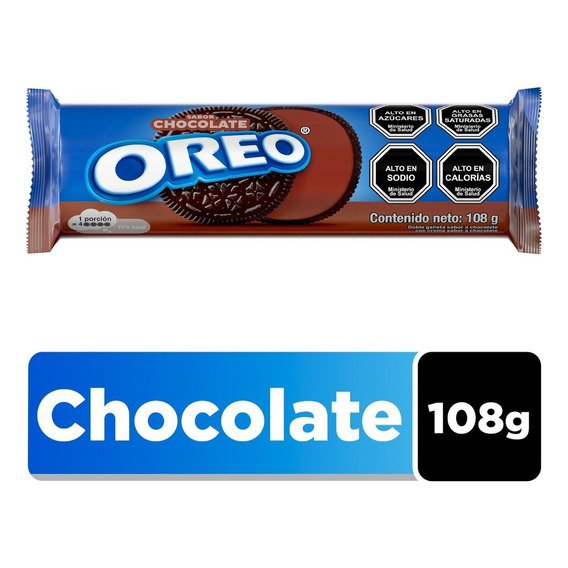 Oreo Galletas De Chocolate Rellenas Sabor Chocolate 108 Gr